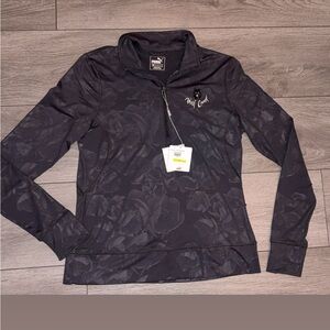 Puma Size Medium Women’s Long Sleeved WarmCell 1/4 Zip Black Wolf Creek New Tags